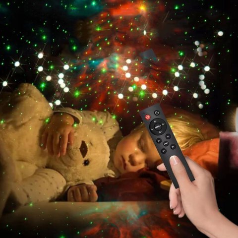 PROJEKTOR GWIAZD ASTRONAUTA LAMPKA NOCNA DLA DZIECI KOSMOS PILOT RZUTNIK