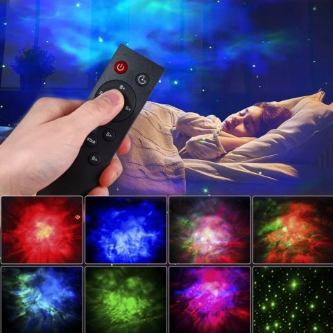 PROJEKTOR GWIAZD ASTRONAUTA LAMPKA NOCNA DLA DZIECI KOSMOS PILOT RZUTNIK