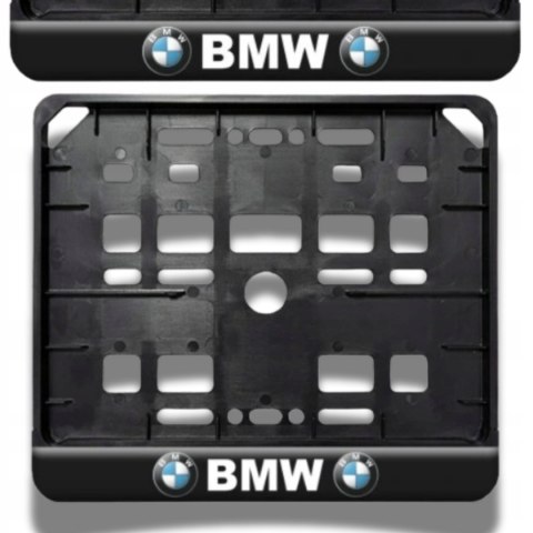RAMKA NA TABLICĘ REJESTRACYJNĄ NA MOTOR MOTOCYKL USA JDM LOGO BMW BMW2