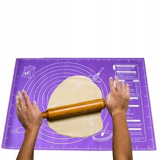 STOLNICA MATA KUCHENNA SILIKONOWA Z MIARAMI PODKŁADKA ANTYPOŚLIZGOWA XL