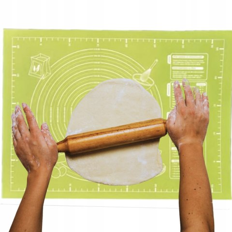 STOLNICA MATA KUCHENNA SILIKONOWA Z MIARAMI PODKŁADKA ANTYPOŚLIZGOWA XL