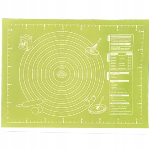 STOLNICA MATA KUCHENNA SILIKONOWA Z MIARAMI PODKŁADKA ANTYPOŚLIZGOWA XL