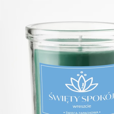 ŚWIECA SOJOWA ŚWIECZKA ZAPACHOWA wesoła etykieta ŚWIĘTY SPOKÓJ PREZENT 40H
