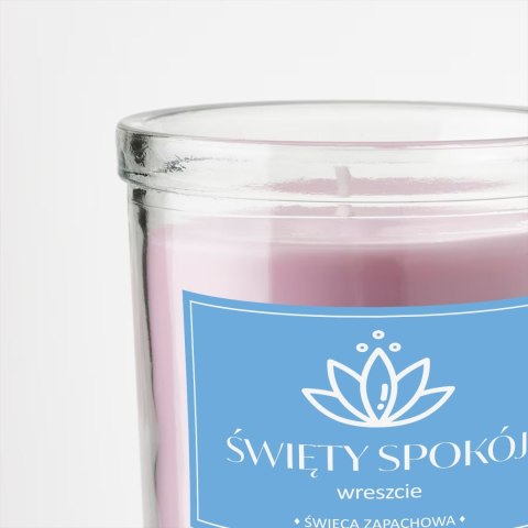 ŚWIECA SOJOWA ŚWIECZKA ZAPACHOWA wesoła etykieta ŚWIĘTY SPOKÓJ PREZENT 40H
