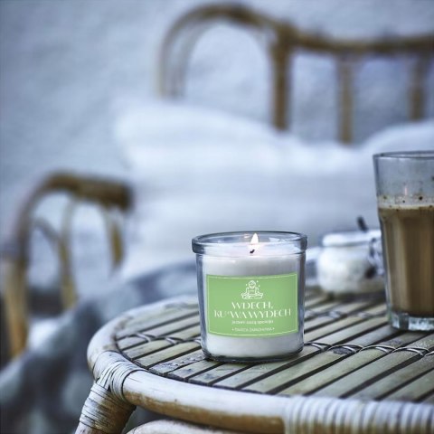 ŚWIECA SOJOWA ZAPACHOWA ŚWIECZKA etykieta WDECH KU*WA WYDECH PREZENT 40H