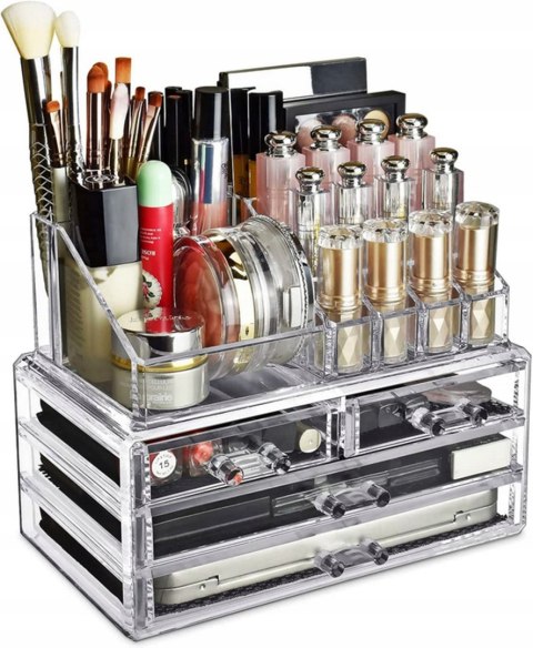 SZKATUŁKA ORGANIZER PUDEŁKO DUŻY POJEMNIK NA KOSMETYKI BIŻUTERIĘ ZEGARKI