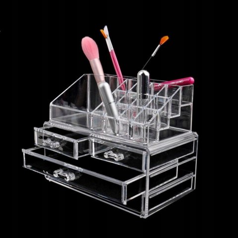 SZKATUŁKA ORGANIZER PUDEŁKO DUŻY POJEMNIK NA KOSMETYKI BIŻUTERIĘ ZEGARKI