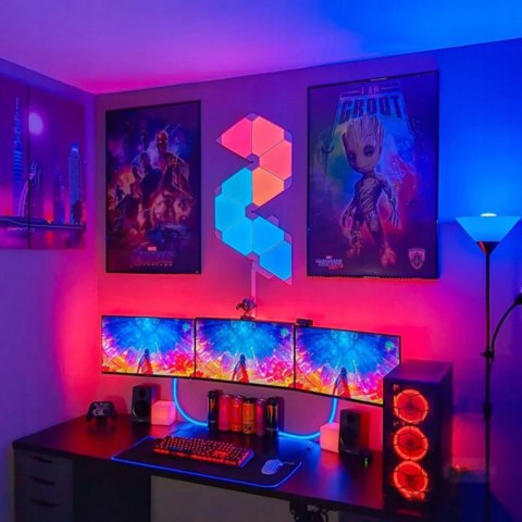 TAŚMA LED RGB 5050 BIAŁA KOLOROWA MOCNA WODOODPORNA SAMOPRZYLEPNA 5M +PILOT