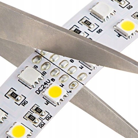 TAŚMA LED WODOODPORNA SMD BIAŁA ZIMNA NEUTRALNA MOCNA 5M ZESTAW + ZASILACZ