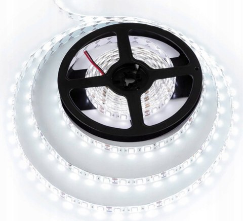 TAŚMA LED WODOODPORNA SMD BIAŁA ZIMNA NEUTRALNA MOCNA 5M ZESTAW + ZASILACZ