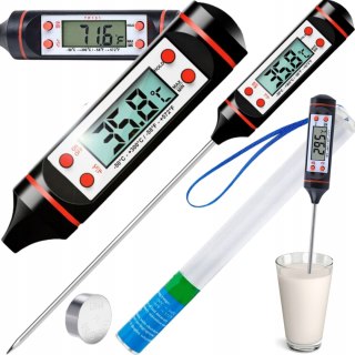 TERMOMETR KUCHENNY SZPILKOWY ELEKTRYCZNY Z SONDĄ DO MIĘS GRILLA PIECZENIA