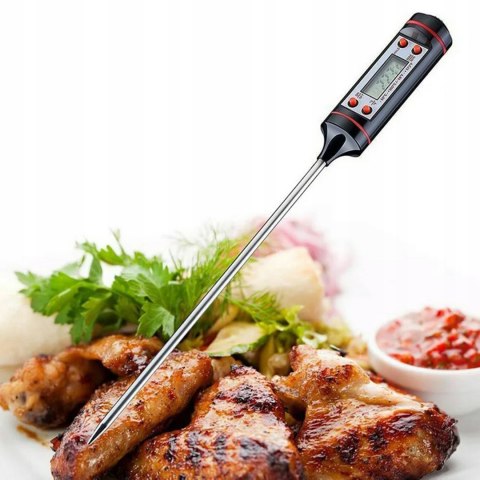 TERMOMETR KUCHENNY SZPILKOWY ELEKTRYCZNY Z SONDĄ DO MIĘS GRILLA PIECZENIA