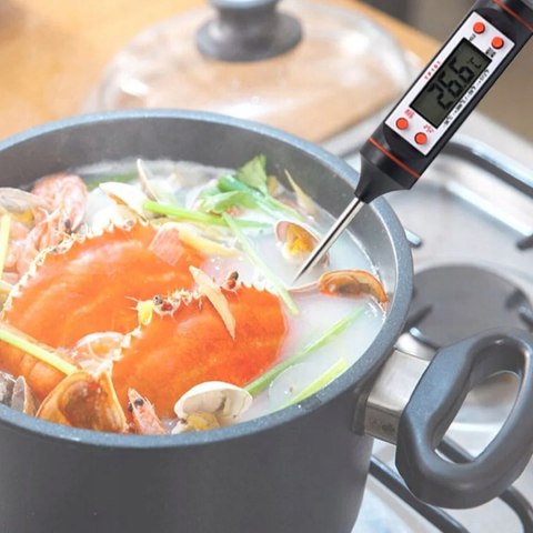 TERMOMETR KUCHENNY SZPILKOWY ELEKTRYCZNY Z SONDĄ DO MIĘS GRILLA PIECZENIA