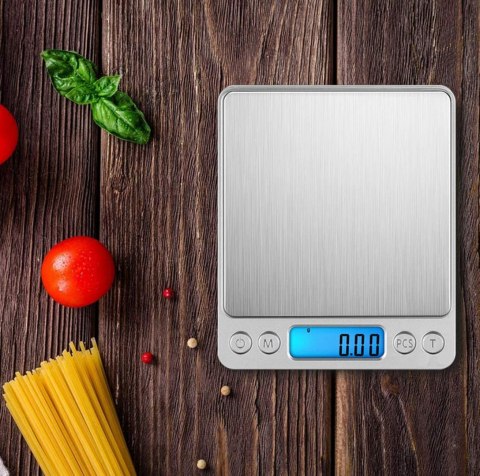 WAGA CYFROWA PRECYZYJNA JUBILERSKA KUCHENNA LCD 2KG 2000G 0,1 ELEKTRONICZNA
