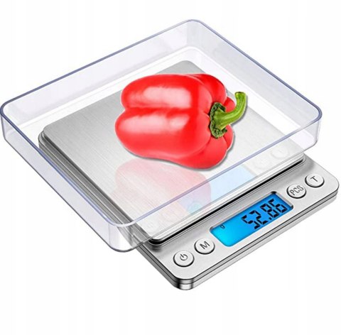WAGA CYFROWA PRECYZYJNA JUBILERSKA KUCHENNA LCD 2KG 2000G 0,1 ELEKTRONICZNA