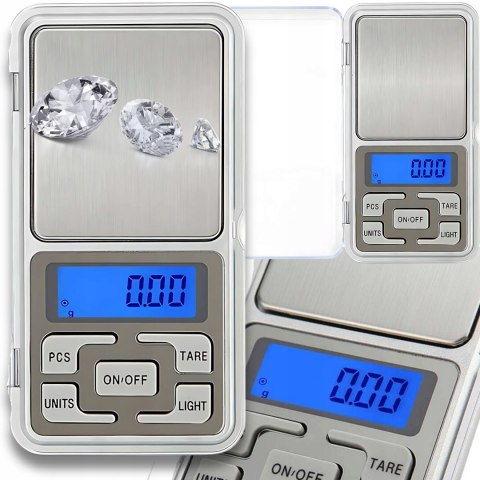 WAGA JUBILERSKA ELEKTRONICZNA PRECYZYJNA LCD KIESZONKOWA 0,01 200g +BATERIE