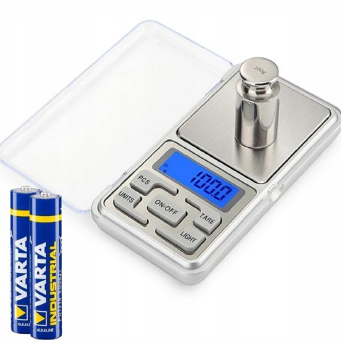 WAGA JUBILERSKA ELEKTRONICZNA PRECYZYJNA LCD KIESZONKOWA 0,01 200g +BATERIE