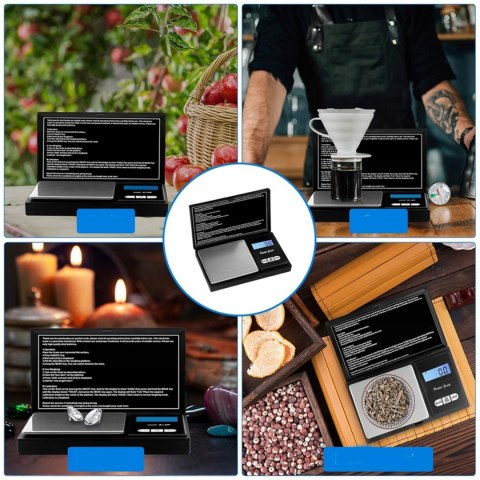 WAGA KIESZONKOWA JUBILERSKA PRECYZYJNA GRAMOWA KUCHENNA PRZYPRAWY 500g/0,1g