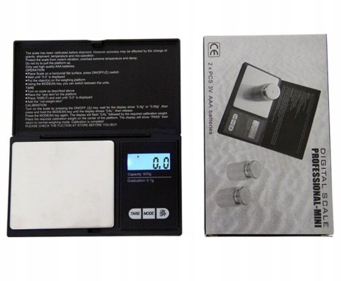 WAGA KIESZONKOWA JUBILERSKA PRECYZYJNA GRAMOWA KUCHENNA PRZYPRAWY 500g/0,1g