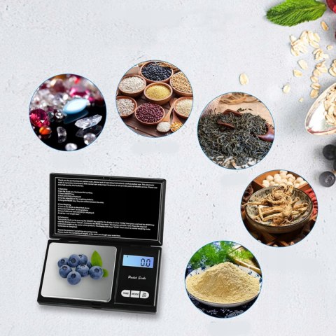 WAGA KIESZONKOWA JUBILERSKA PRECYZYJNA GRAMOWA KUCHENNA PRZYPRAWY 500g/0,1g