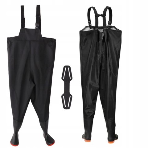 WODERY BUTY WĘDKARSKIE SPODNIOBUTY ANTYPOŚLIZGOWE RYBACKIE GUMOWE SZELKI 42