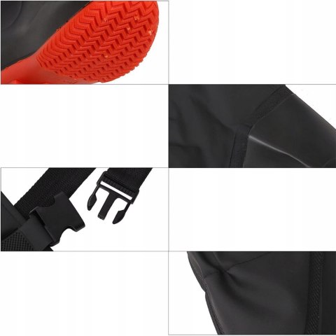 WODERY BUTY WĘDKARSKIE SPODNIOBUTY ANTYPOŚLIZGOWE RYBACKIE GUMOWE SZELKI 42