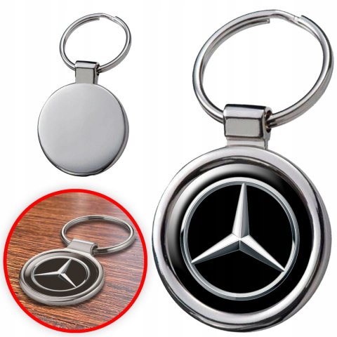 BRELOK + KUBEK TERMICZNY MERCEDES TERMOS NA KAWĘ HERBATĘ Z WYŚWIETL. LED