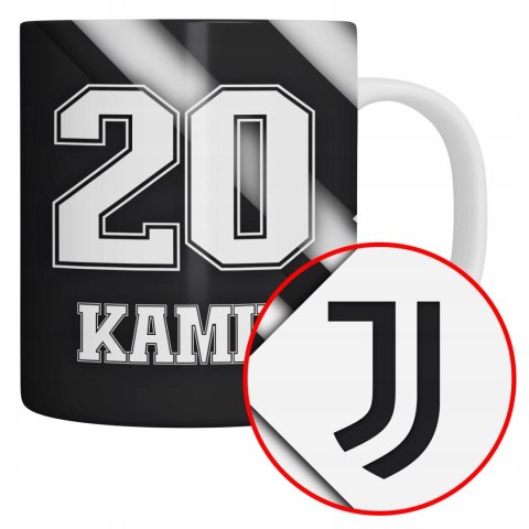 Biały kubek dla kibica IDEALNY PREZENT DLA FANA klub piłkarski JUVEŃTUS