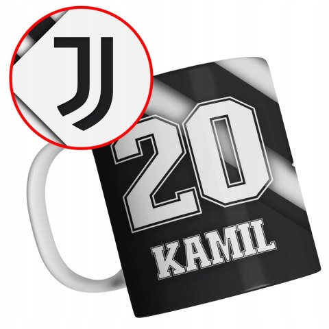 Biały kubek dla kibica IDEALNY PREZENT DLA FANA klub piłkarski JUVEŃTUS
