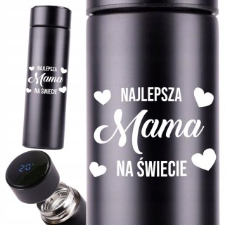 KUBEK TERMICZNY TERMOS LED Z NADRUKIEM PREZENT dla mamy 02