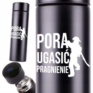 KUBEK TERMICZNY TERMOS LED Z NADRUKIEM PREZENT dla strażaka OSP 01