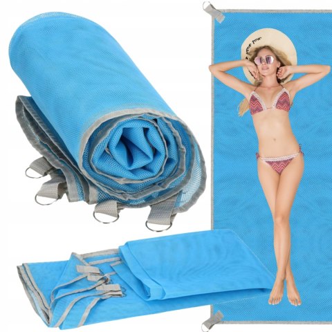 MATA PLAŻOWA PIKNIKOWA TURYSTYCZNA KOC PLAŻOWY WODOODPORNY 200x150 NA PLAŻĘ