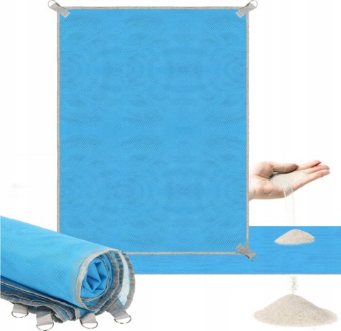 MATA PLAŻOWA PIKNIKOWA TURYSTYCZNA KOC PLAŻOWY WODOODPORNY 200x150 NA PLAŻĘ