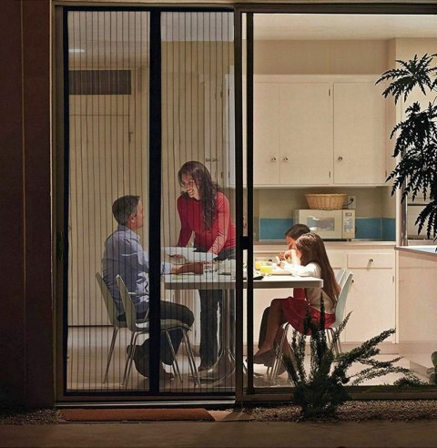 Moskitiera ZASŁONA do drzwi NA DRZWI PRZECIW MUCHOM NA MAGNES 100 x 210cm