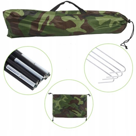 NAMIOT TURYSTYCZNY 4 osobowy KEMPINGOWY WODOODPORNY 2x2 MOSKITIERA MORO