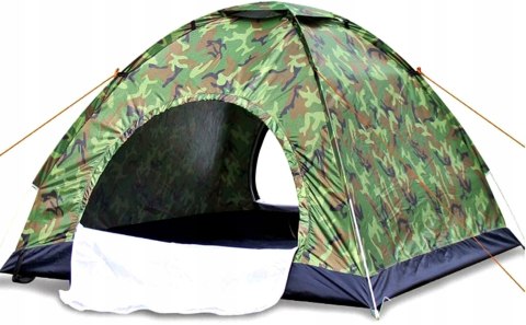 NAMIOT TURYSTYCZNY 4 osobowy KEMPINGOWY WODOODPORNY 2x2 MOSKITIERA MORO