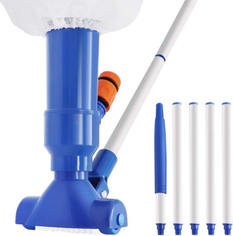 ODKURZACZ DO CZYSZCZENIA DNA BASENU BASENOWY ZESTAW+ KIJ TELESKOPOWY SIATKA