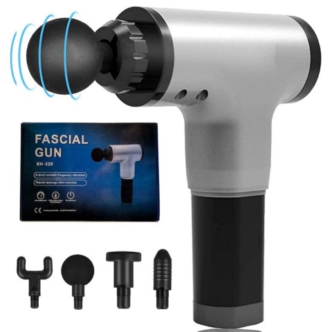 PISTOLET DO MASAŻU MASAŻER CIAŁA PLECÓW STÓP MASSAGE GUN WIBRACYJNY MOCNY