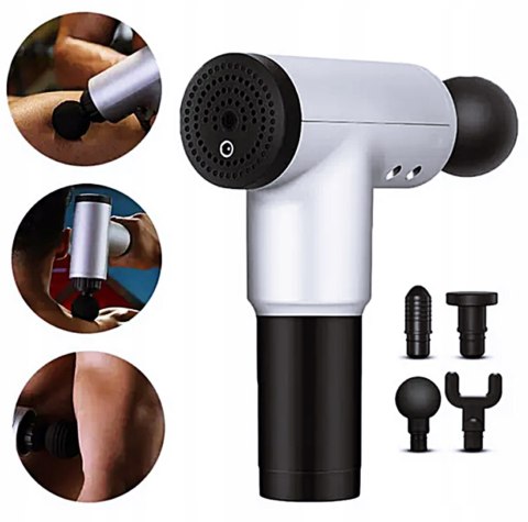 PISTOLET DO MASAŻU MASAŻER CIAŁA PLECÓW STÓP MASSAGE GUN WIBRACYJNY MOCNY