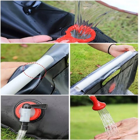 PRYSZNIC SOLARNY TURYSTYCZNY KEMPINGOWY POLOWY PRZENOŚNY OGRODOWY 20L