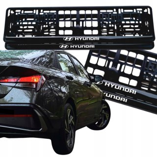 RAMKA NA TABLICĘ REJESTRACYJNĄ RAMKI TABLICY REJESTRACYJNEJ HYUNDAI 2szt