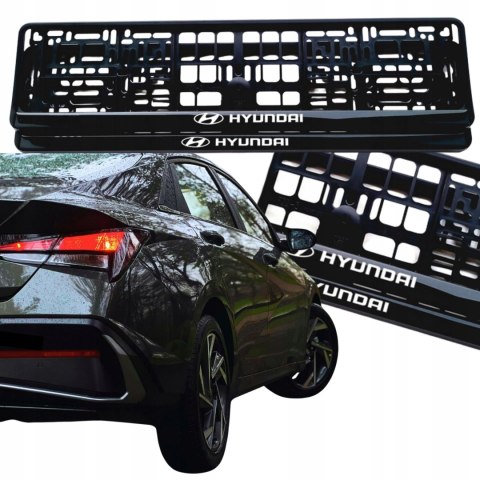 RAMKA NA TABLICĘ REJESTRACYJNĄ RAMKI TABLICY REJESTRACYJNEJ HYUNDAI 2szt