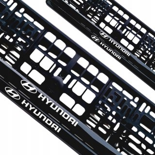 RAMKA NA TABLICĘ REJESTRACYJNĄ RAMKI TABLICY REJESTRACYJNEJ HYUNDAI 2szt