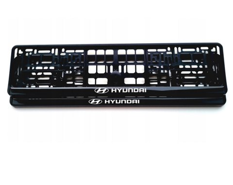 RAMKA NA TABLICĘ REJESTRACYJNĄ RAMKI TABLICY REJESTRACYJNEJ HYUNDAI 2szt