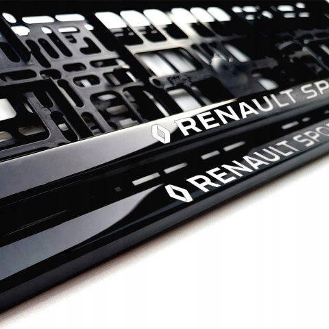 RAMKA NA TABLICĘ REJESTRACYJNĄ RAMKI TABLICY REJESTRACYJNEJ RENAULT Sport 2