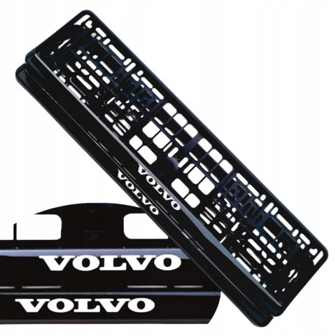 RAMKA NA TABLICĘ REJESTRACYJNĄ VOLVO RAMKI TABLICY REJESTRACYJNEJ 2 szt