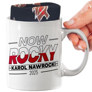 ŚWIĄTECZNY KUBEK I SKARPETKI ZESTAW NA PREZENT WZÓR NOW ROCKY NAWROCKI 02