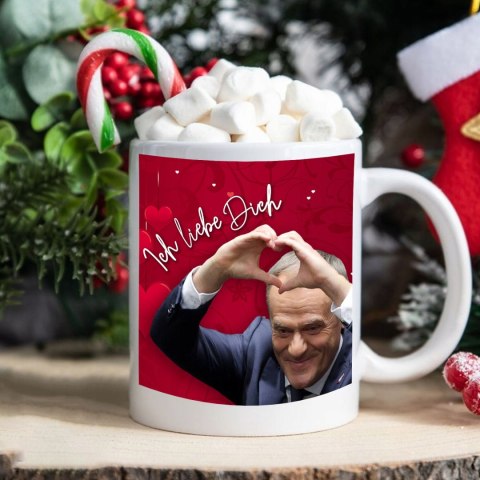 ŚWIĄTECZNY KUBEK I SKARPETKI ZESTAW NA PREZENT WZÓR TUSK ICH LIEBE DICH 02