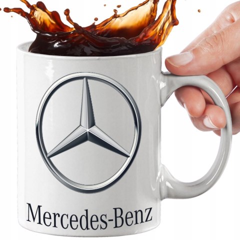 ŚWIETNY ZESTAW DLA FANA MOTORYZACJI PODUSZKA I KUBEK MERCEDES 2 kubki