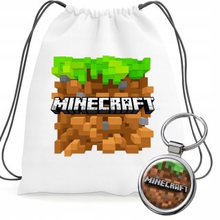 ZESTAW GRACZA DLA FANA MINECRAFT MAJKRAFT KUBEK LED PLECAK BRELOK PREZENT